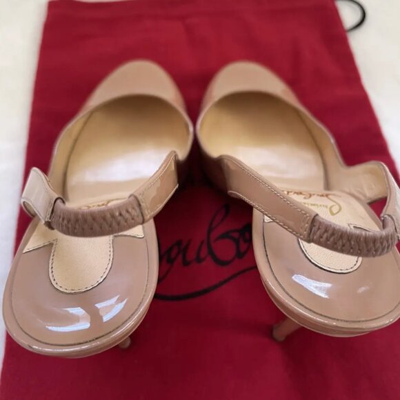 Aic Christian Louboutin Horatio Patent leather red bottom heels 7 - Picture 8 of 11